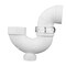 Charlotte Pipe And Foundry Charlotte Pipe 1-1/2 in. Hub X 1-1/2 in. D Hub PVC P-Trap with Clean Out 1 pk PVC00709X0600 - alternate 4
